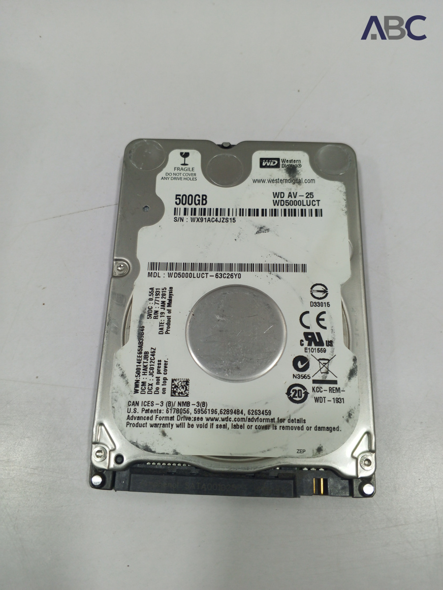Lot of 5 Assorted Internal Hard Drives