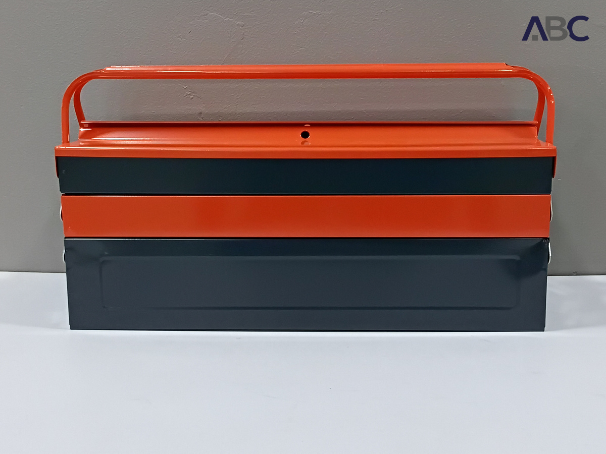 Vintage Metal Cantilever Tool Box